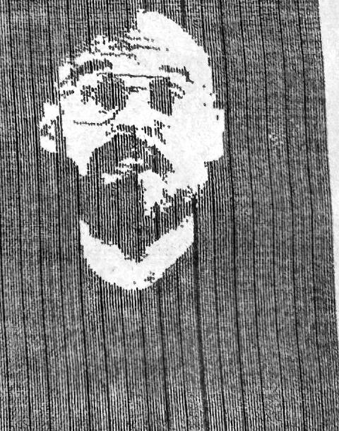 Dithered black and white portrait of James Brooks